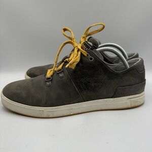 Ahnu Brown Leather Lace Up Casual Mens 10 Sneaker